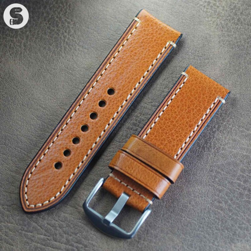 Italienisches Uhrenarmband BOLD aus echtem Crazy Horse Leder